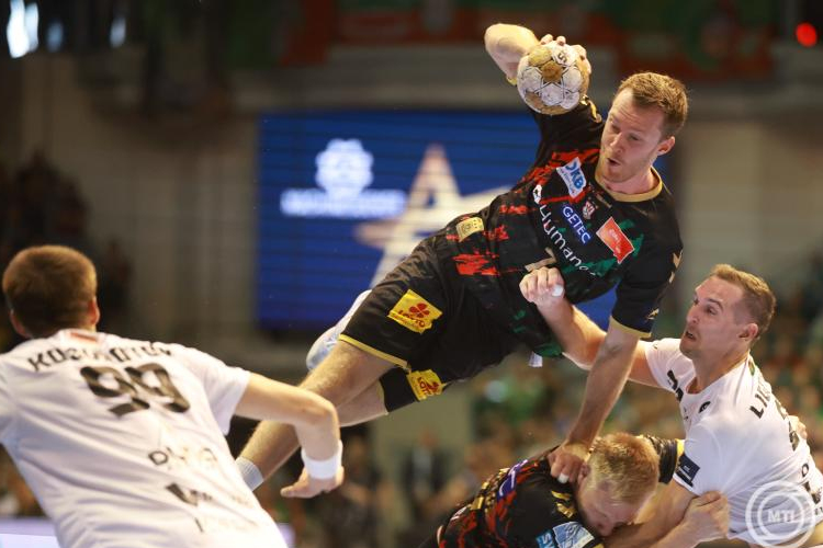 Férfi kézilabda BL - A Veszprém döntetlent játszott a negyeddöntő első meccsén